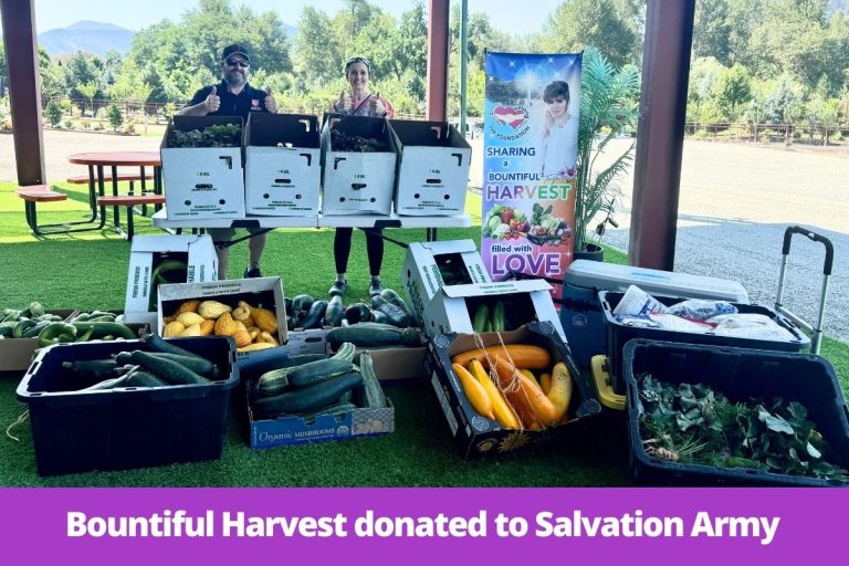 Bountiful Harvest donated to Salvation Army
